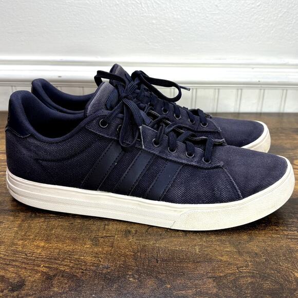 Adidas Mens Size 10 Sneakers Daily 2.0 Legend Ink Blue Classic Lace-Up EE7828 - Picture 3 of 13